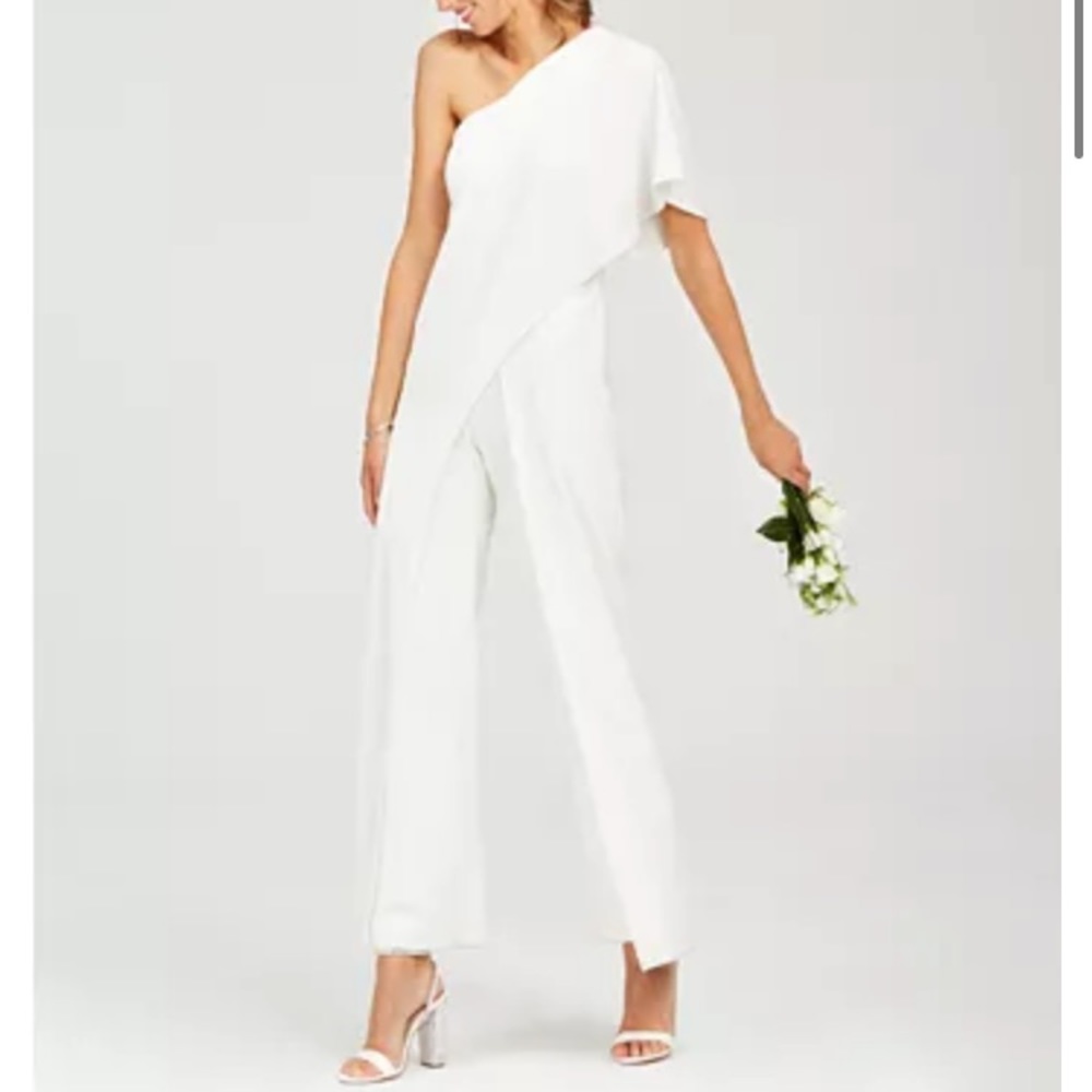 Adrianna papel one shoulder jumpsuit